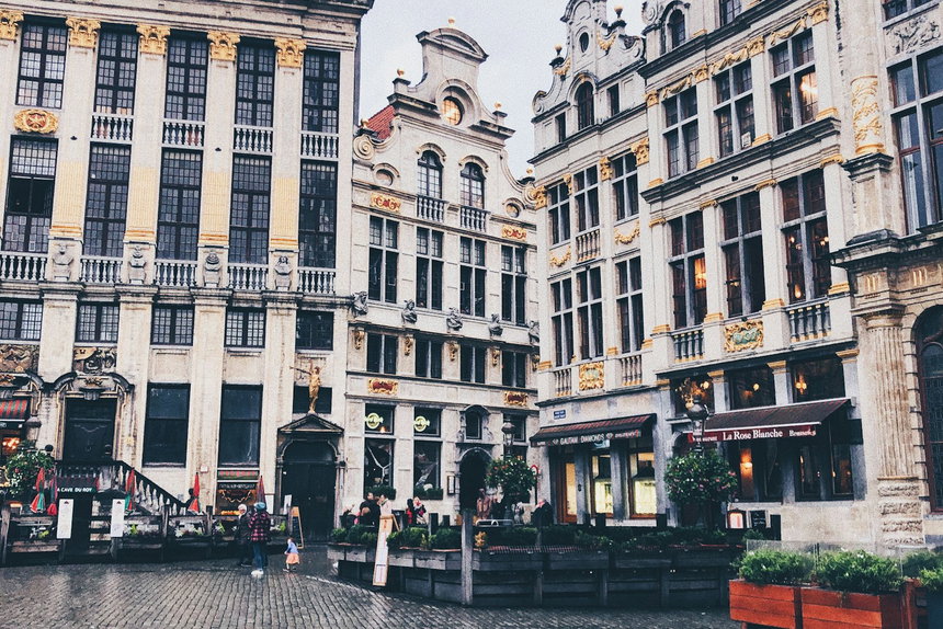 Gildehuizen op de Grote Markt van Brussel, hart van het 02-gebied