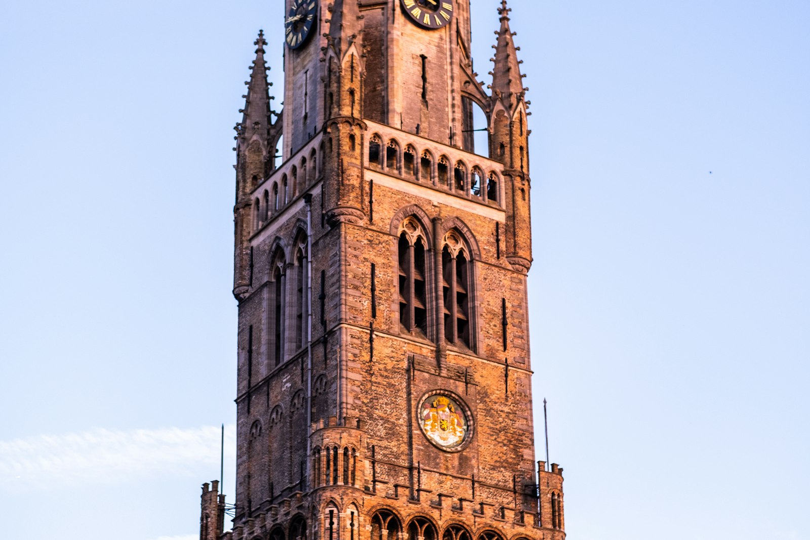 Het Belfort van Brugge aan de Markt