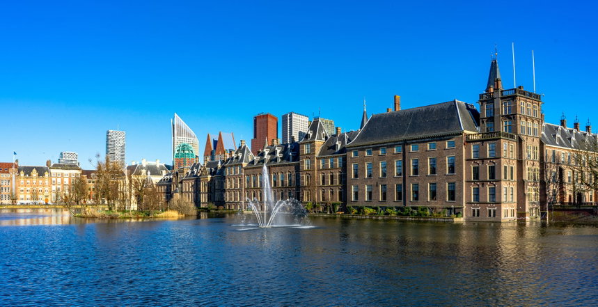 Kaart van Den Haag en directe randgemeenten met de plaatsen die onder netnummer 070 vallen