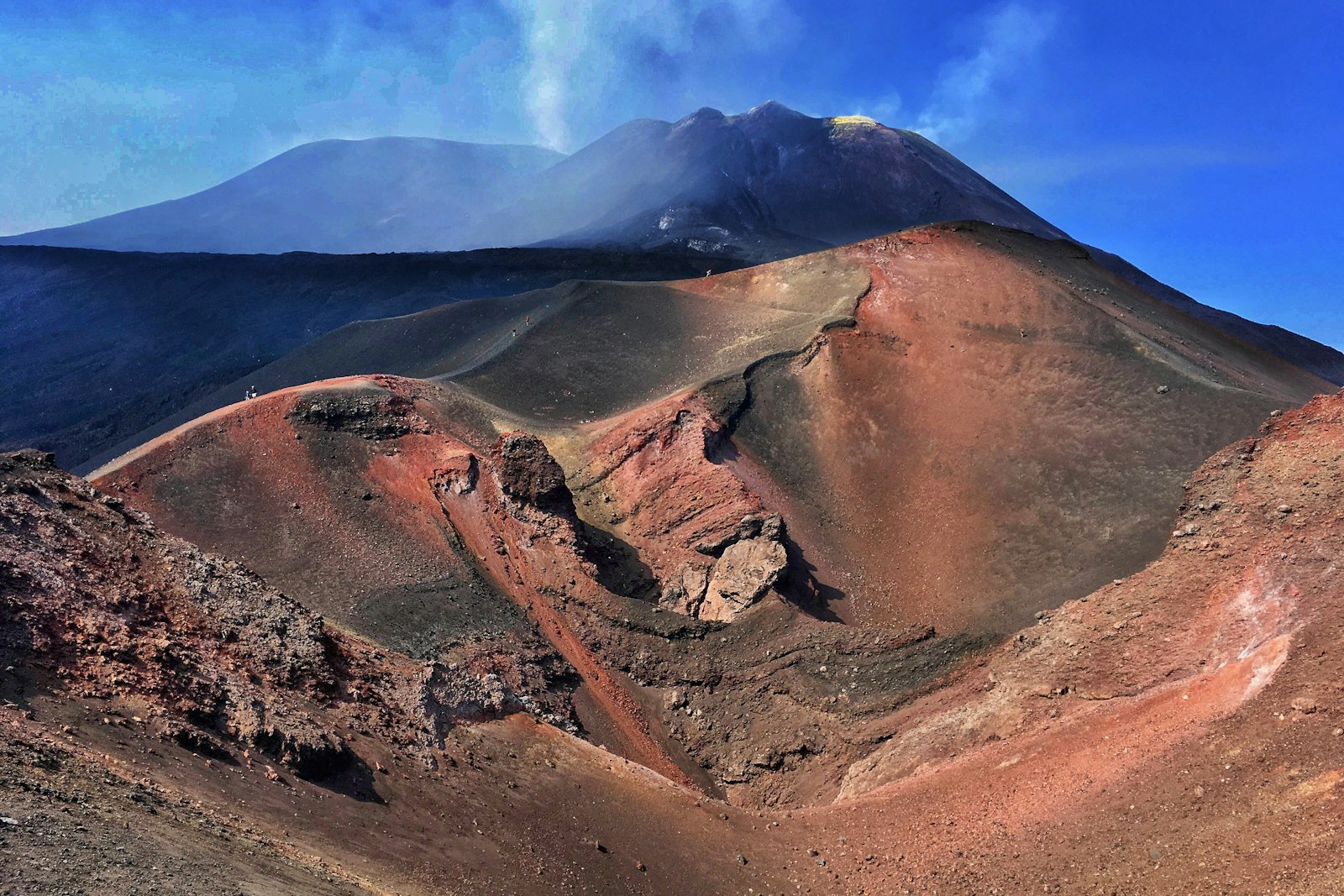 Il vulcano Etna visto dal territorio di Adrano, nel distretto telefonico 095 di Catania