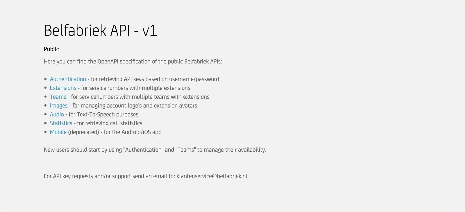 Employee availability API overview