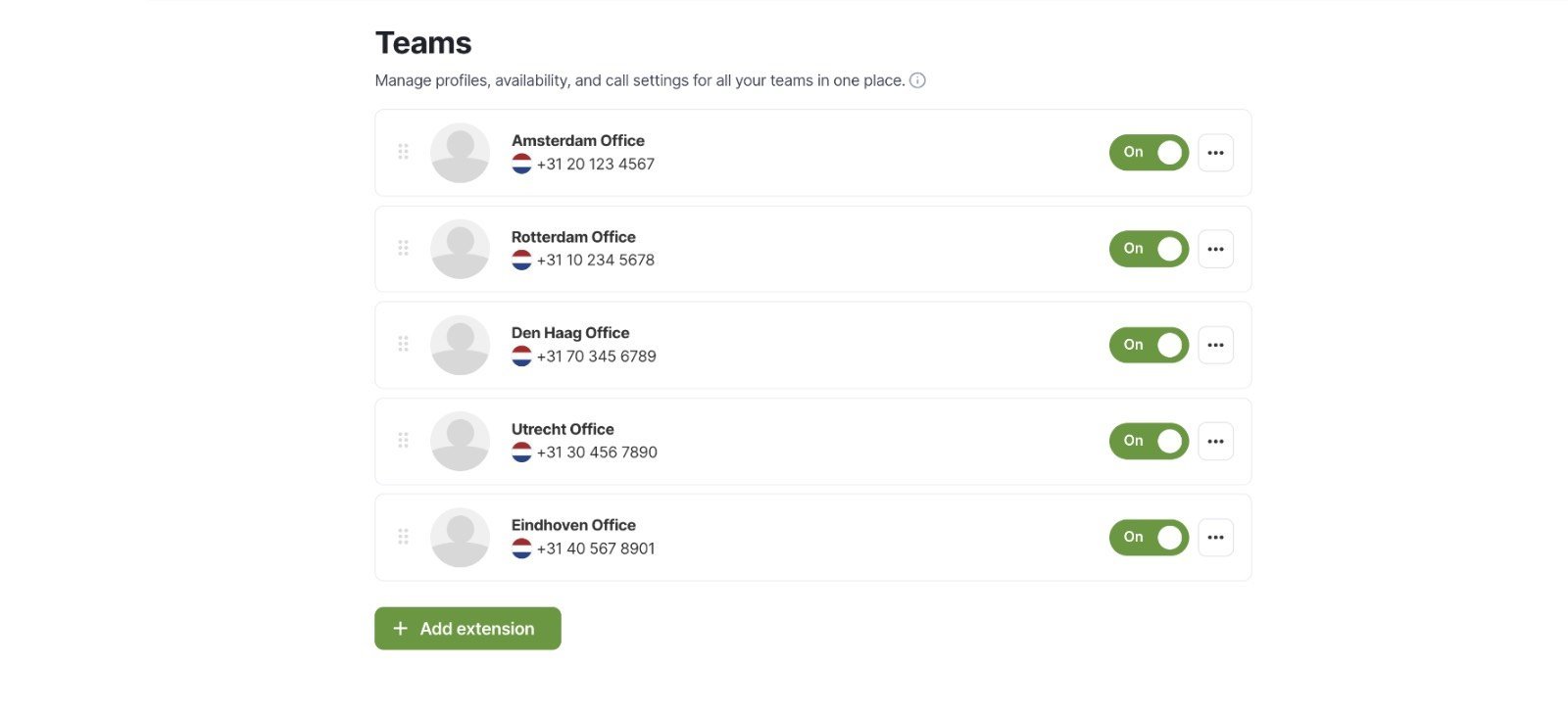 Activate Area Code Routing