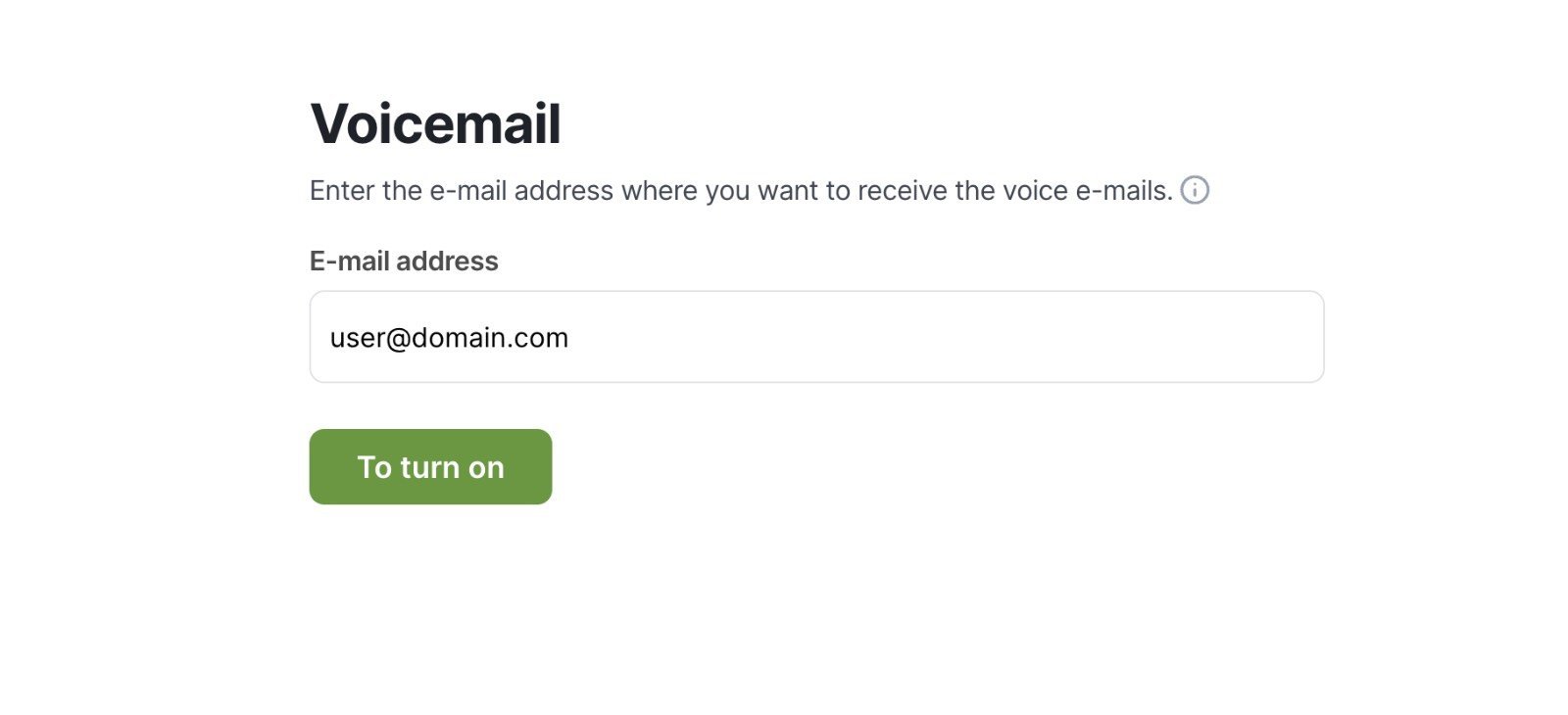 Voicemail overview