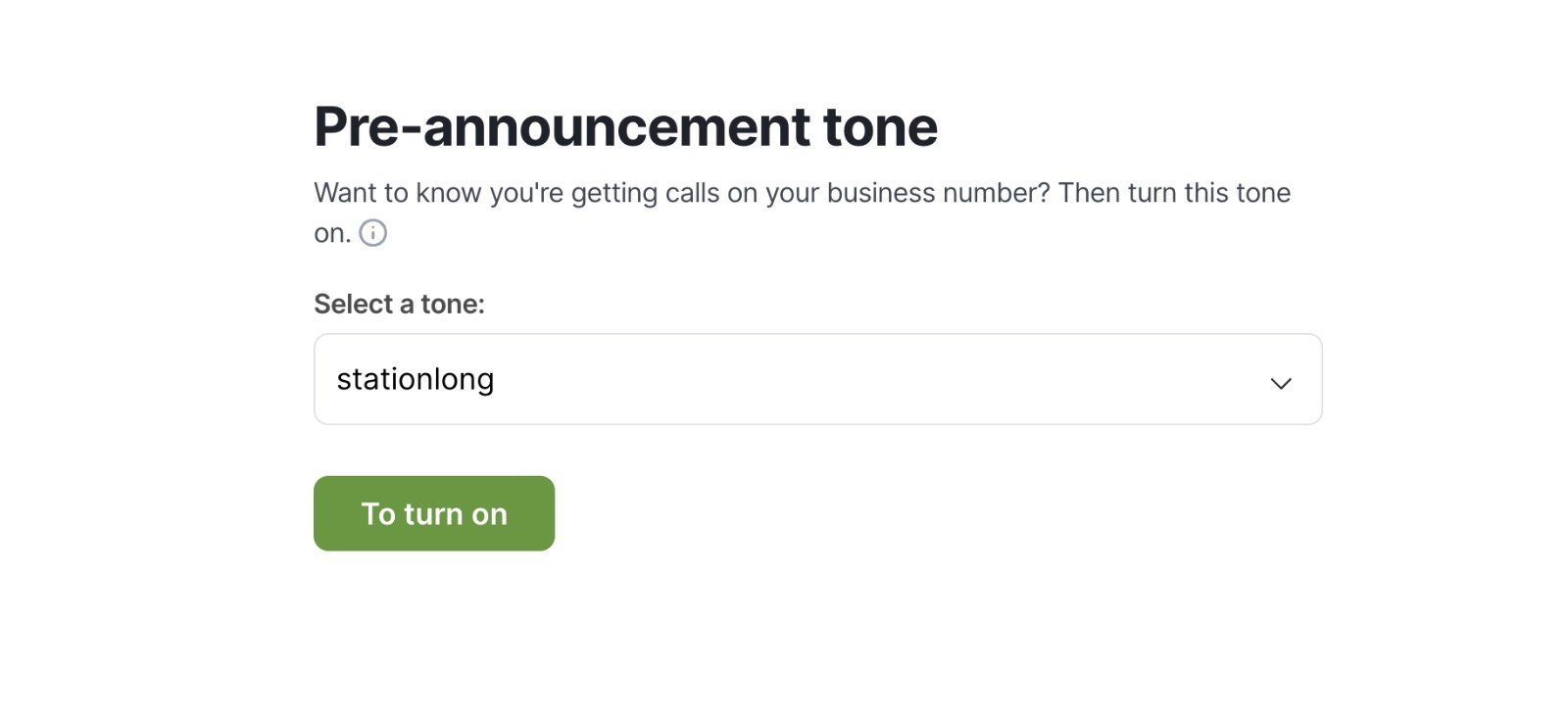 Activate a Whisper Tone