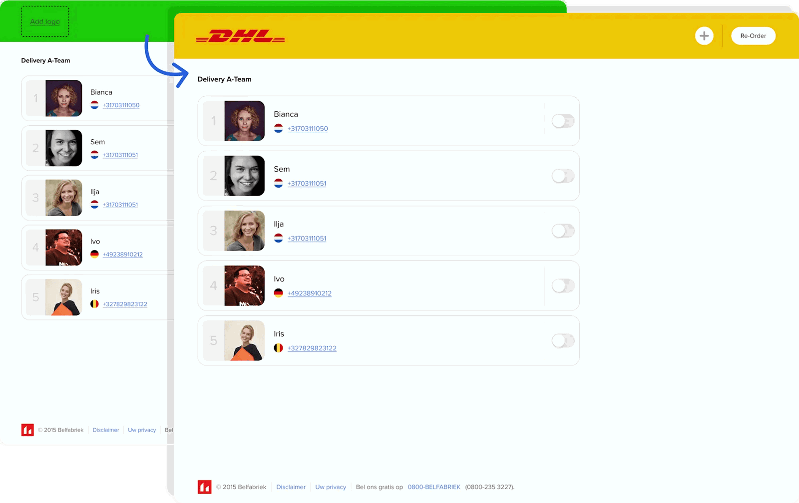 Anpassad teamdashboard