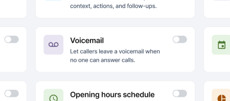 Call routing configuration screenshot