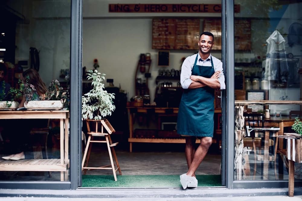 Small business team in an office